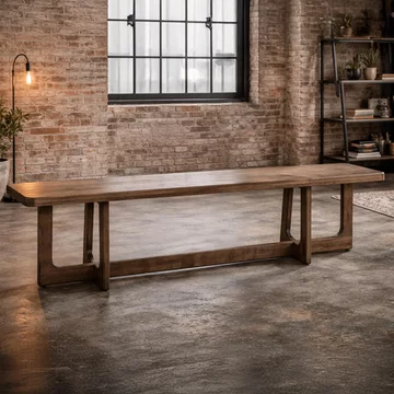 Hall bench - large - rubber wood