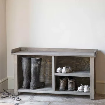 Aldsworth welly storage bench natural wood