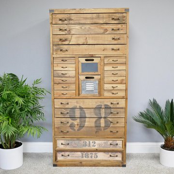 Cabinet - multi drawer - large - wooden