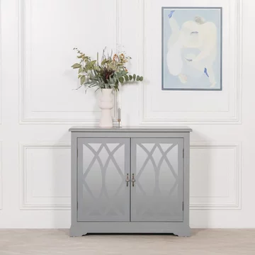 Grey mirrored cupboard - 2 door