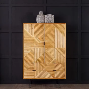 Jakara hall cabinet - 2 door - natural wood