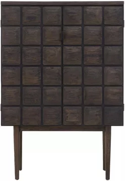 Lucca hall cabinet - 2 door - dark oak