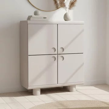 Magee hall cabinet - 2 door - grey