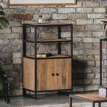 Ooki modular reclaimed wood cupboard - medium - 2 door