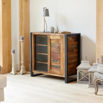 Urban chic reclaimed home storage cupboard