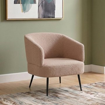 Coco accent chair - curved back - blossom - fabric