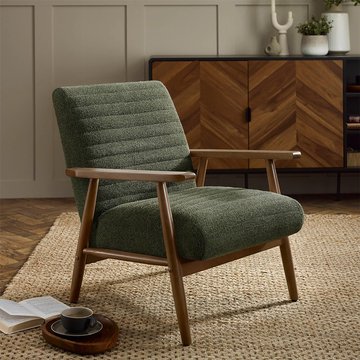 Ivy armchair - olive fabric