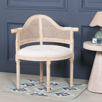 Louis wood corner chair