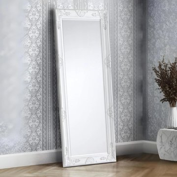Palais tall leaner mirror - rectangular - white