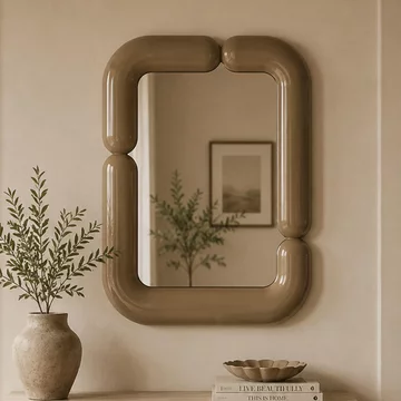 Aubry wall mirror - gold - metal - 80cm x 100cm