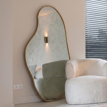 Alton brushed gold wall mirror
