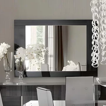 Montecarlo wall mirror - large - grey koto high gloss