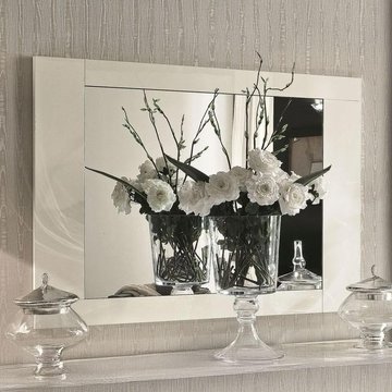 Canova large wall mirror - white gloss