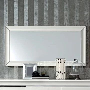 Dama italian white wall mirror