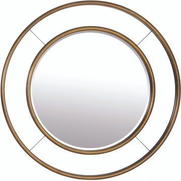 Grace wall mirror - gold - round