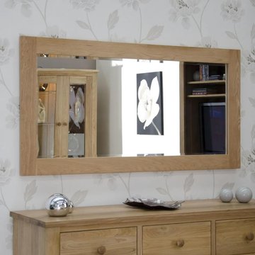 Opus wall mirror - extra small - 60cm x 90cm - oak