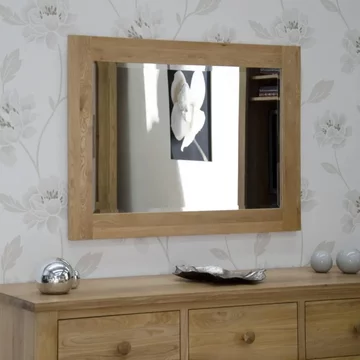 Opus wall mirror - large - 75cm x 150cm - oak