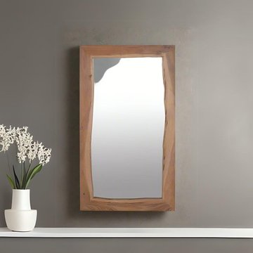 Monza natural acacia wood - wall mirror