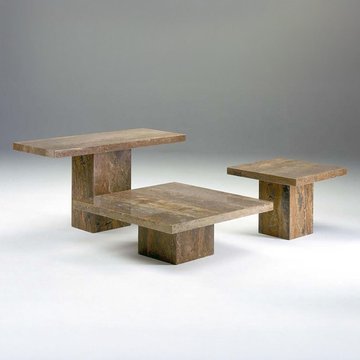 Roma occasional table - boxed edge - marble - variation available