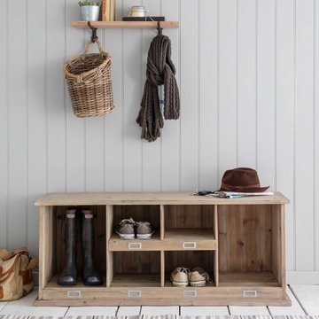 Chedworth welly locker low natural wood