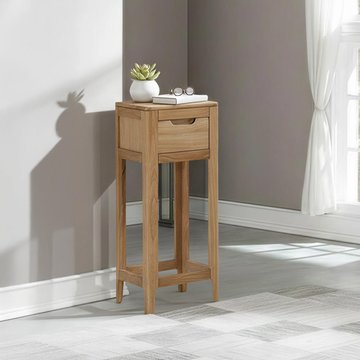 Dunmore oak telephone stand - 1 drawer
