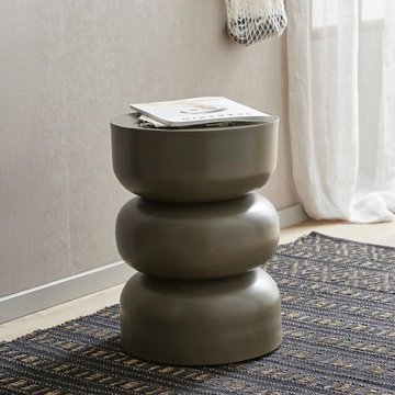 Alma side table - round - metal