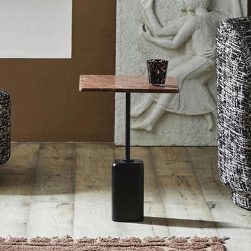 Chao side table - square - marble