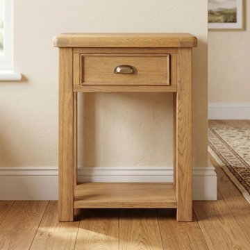 Dorchester telephone table - 1 drawer - rustic oak