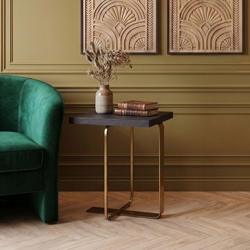 Lena side table - black oak