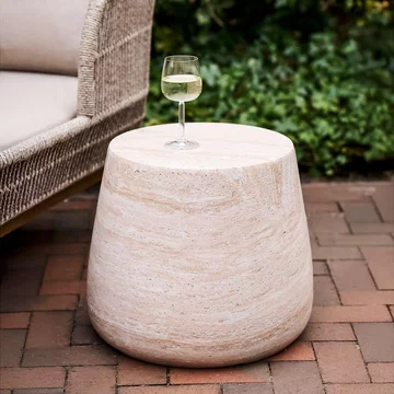 Bonn side table - round - large - natural