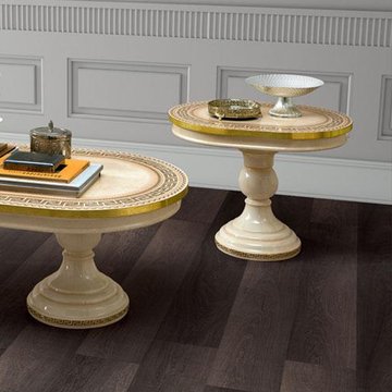 Aida italian lamp table - oval - ivory