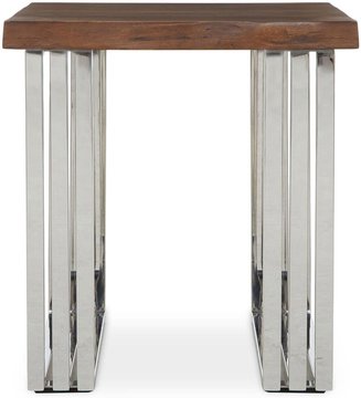 Hampstead side table - square - acacia wood and metal
