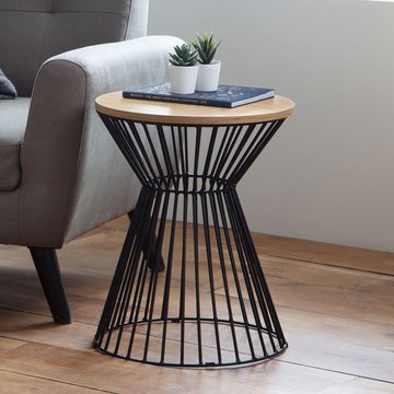 Jersey lamp table - round - oak