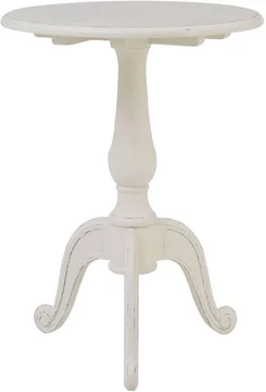 Loire side table - round - white