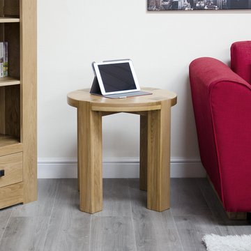 Trend lamp table - round - oak
