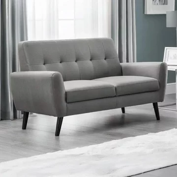 Monza sofa - 2 seater - grey linen fabric