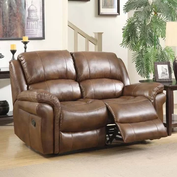 Farnham recliner sofa - 2 seater - tan leather