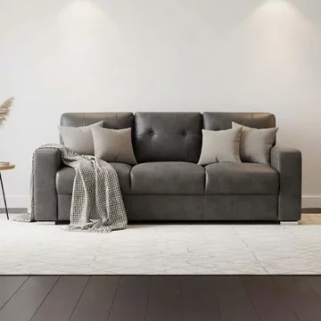 Hampton sofa - 3 seater - dark grey fabric
