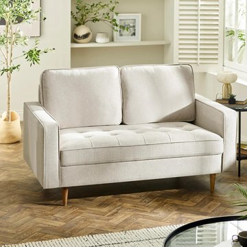 Henrietta sofa - 2 seater - beige fabric