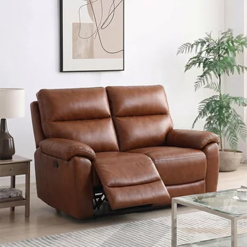 Rocco sofa - power recliner - saddle leather - 2 seater
