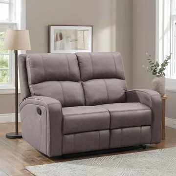 Silverton recliner sofa - 2 seater - taupe - fabric