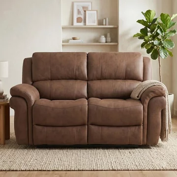 Farnham ultra electric recliner sofa - 2 seater - tan - fabric