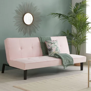 Aurora sofa bed - blush pink fabric