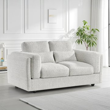 Bari sofa - beige fabric - 2 seater