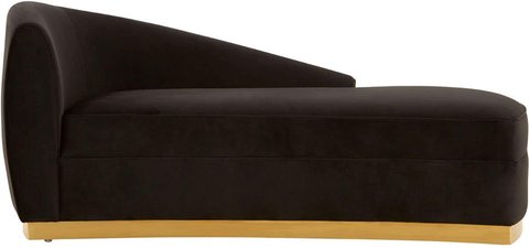 Batix chaise - left arm - black - fabric