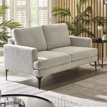 Carrera oyster cream fabric sofa - 2 seater