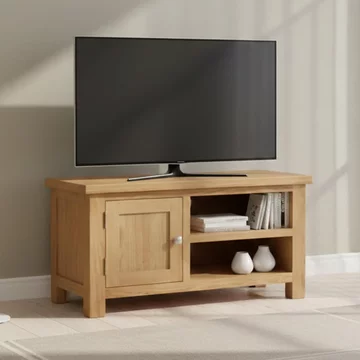 Appleby tv unit - 1 door - small - oak