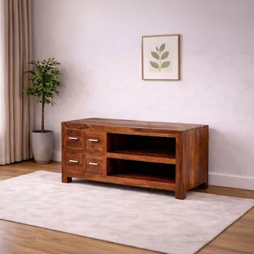 Cube sheesham 100cm tv unit