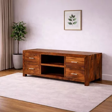 Cube sheesham 118cm tv unit