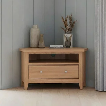 Arden oak 90cm corner tv unit